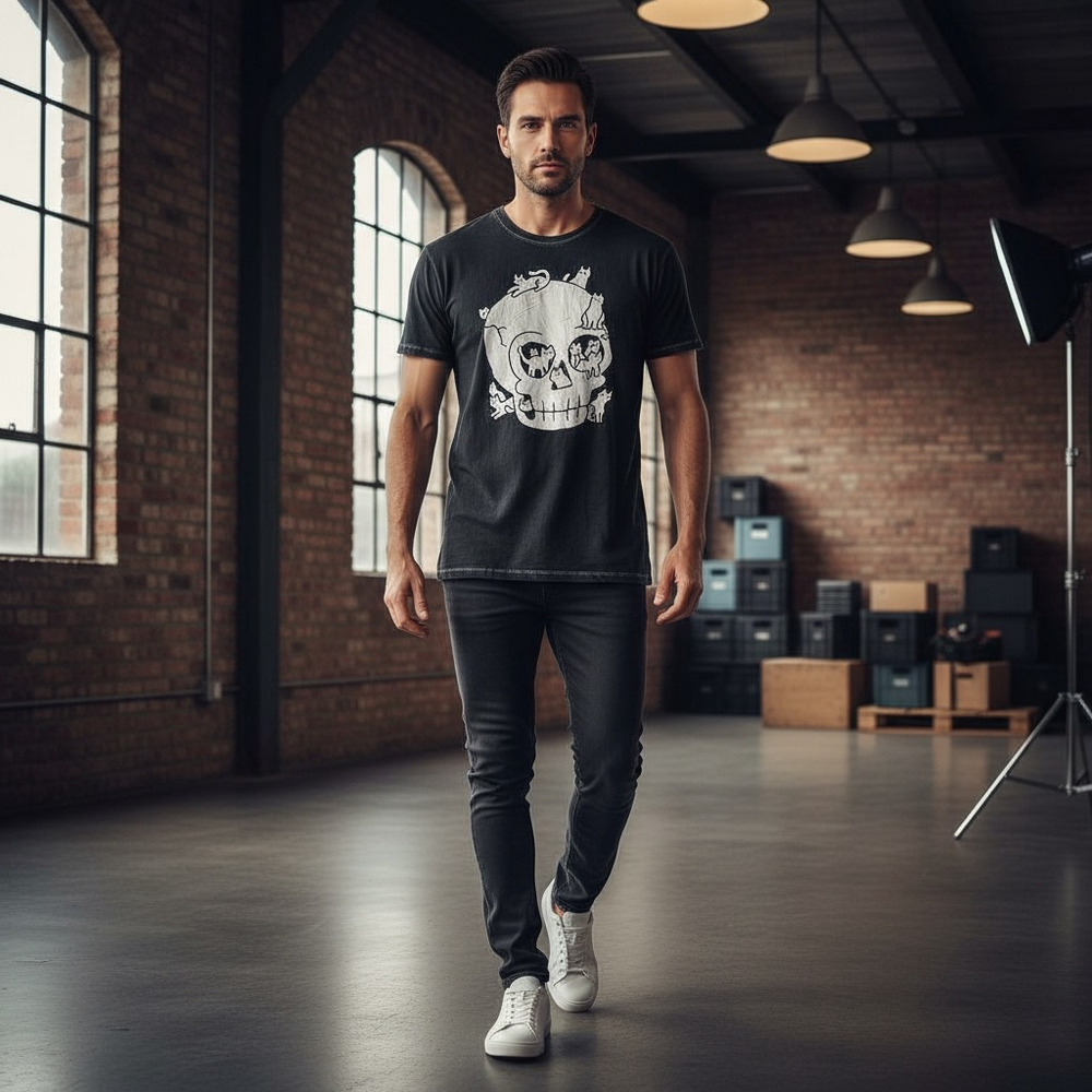 Men's Unbranded Short Sleeve Tee - M - Black